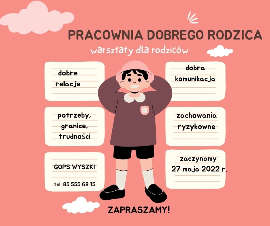 PLAKAT WARSZTATY DLA RODZICÓW