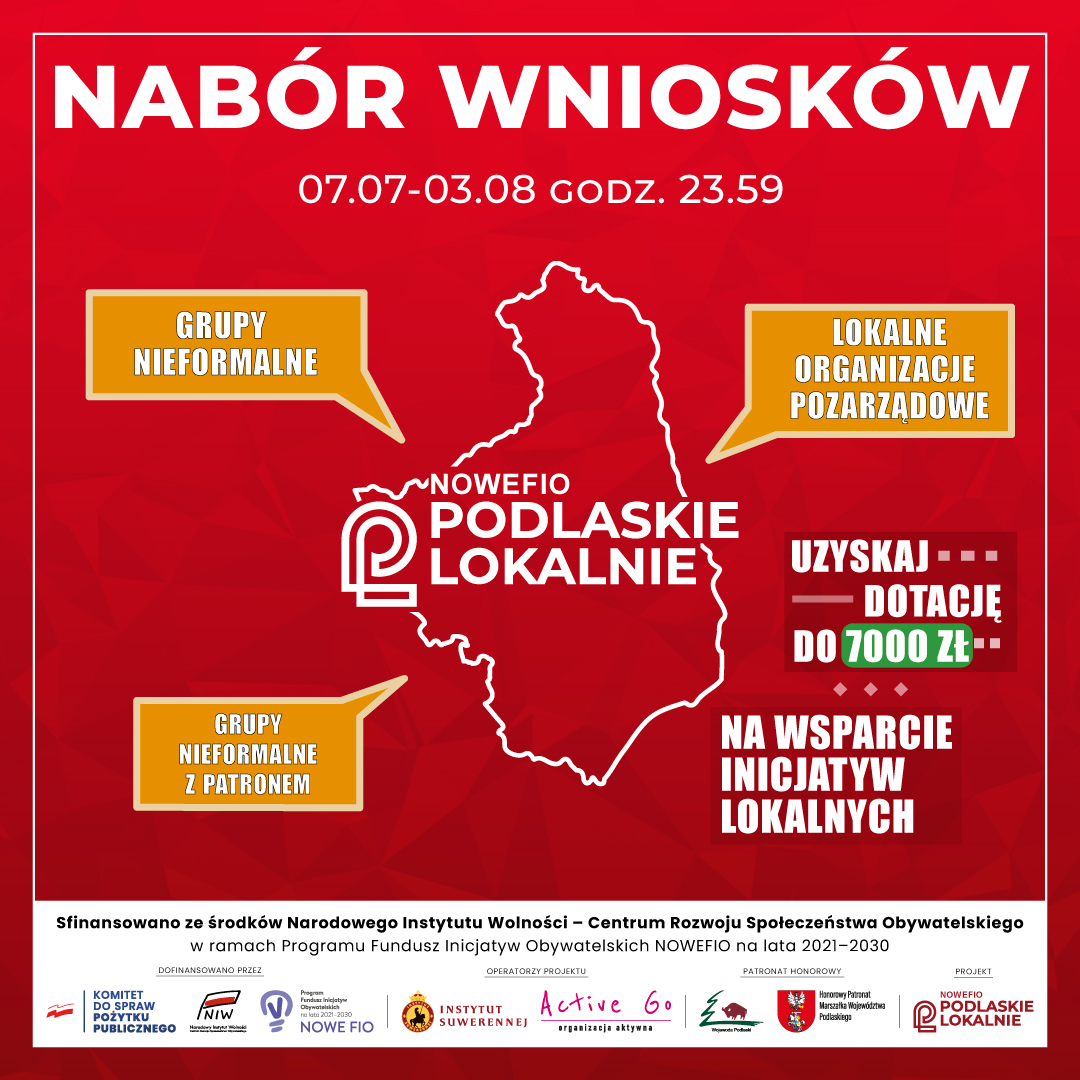 Podlaskie Lokalnie nabór wniosków t