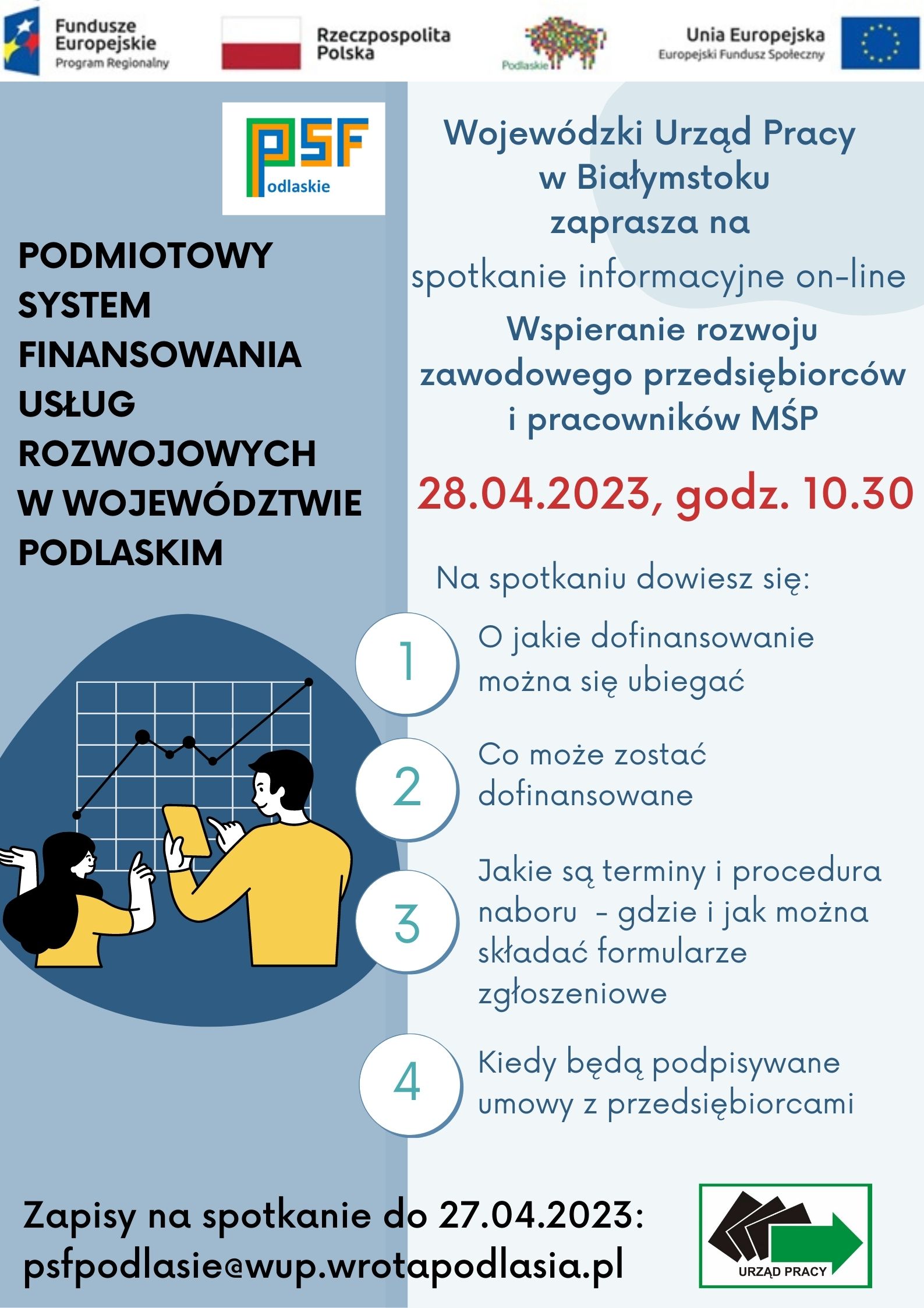 Spotkanie informacyjne PSF kwienien 2023